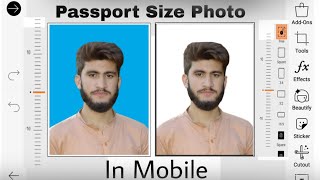 How to make Passport Size photo on Mobile  Blue background White Background Photo  MA Adnan [upl. by Ahterahs299]