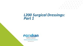 L200 Surgical Dressings Part 1 [upl. by Nwahs60]