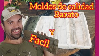 Como hacer y crear moldes🤯 Silicona para fachaletas 🤑 cemento pidra artificial fácil [upl. by Uchida]