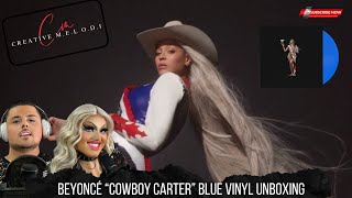 Beyonce “Cowboy Carter” Blue Vinyl Unboxing [upl. by Akcira368]