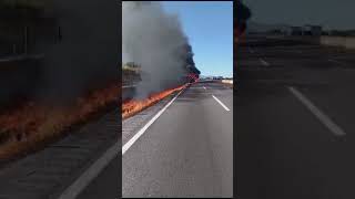 Se registra un accidente en el km 72 de la autopista México  Puebla dirección a Puebla [upl. by Siednarb]