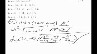 Finding vector projections of b onto a examples [upl. by Baumbaugh]