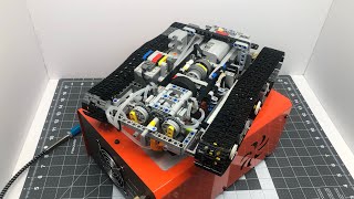 Lego RC Pneumatic Tank Chassis Upgraded Flat 4 Pneumatic Engine [upl. by Leynad371]