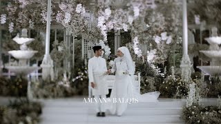 MALAY WEDDING OF AMNAN amp BALQIS  AT SENTUL PAVILION [upl. by Onitsoga]