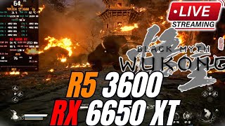 Agora Vai  Testes black myth wukong RX 6650 XT  Ryzen 5 3600 [upl. by Biagi130]