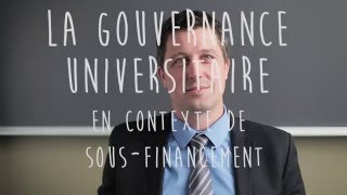 Martin Maltais  La gouvernance universitaire en contexte de sousfinancement [upl. by Marriott]