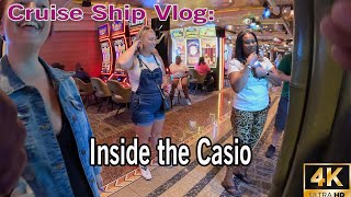 Cruise Ship Vlog Inside the Casino [upl. by Ylrebmik]