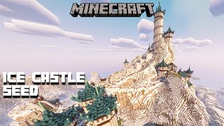 NEW Hidden Ice Castle SEED in Minecraft JavaBedrock [upl. by Romeyn]