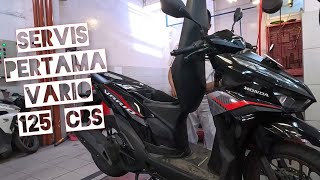 SERVIS PERTAMA VARIO 125 CBS  DAPAT oli GRATIS ‼️ [upl. by Acinelav]