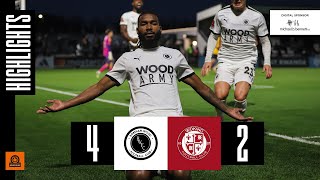 HIGHLIGHTS  Boreham Wood v Woking H  25th November 2023 [upl. by Ahsiral]