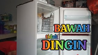 BAWAH TIDAK DINGIN  KULKAS POLYTRON DUA PINTU  TERNYATA🤔🤔🤔 [upl. by Odraode]