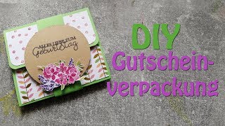 DIY Gutscheinverpackung [upl. by Jemena]