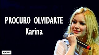 Karina  Procuro olvidarte Letra [upl. by Eidnahs16]