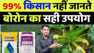 बोरोन के उपयोग से मिलेंगे जादुई रिजल्ट  boron fertilizer uses hindi  boron ke fayde in hindi [upl. by Eatnom]