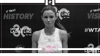 UALL2020  R32  PostMatch Interview with Camila Giorgi [upl. by Atteuqahc832]