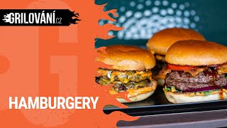 RECEPT na gril Tři druhy🍔 hamburgerů grilované v plynovém🔥 grilu [upl. by Thane]