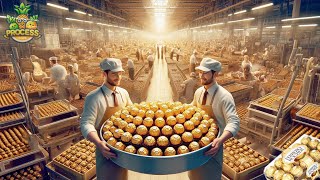 How Is Ferrero Rocher Made In Factory  Ferrero Rocher Factory Process [upl. by Killie]