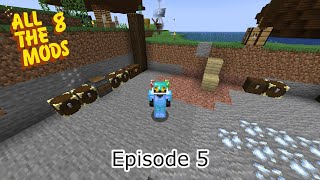 Minecraft  All The Mods 8  Start Of Sophisticated storage Ep 5 [upl. by Ansilma]