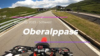 HONDA FMX 650  OBERALPPASS  SCHWEIZ  SUPERMOTO  CLOSE CALL [upl. by Losyram982]