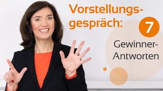 Vorstellungsgespräch Die 7 häufigsten Fragen und die perfekten Antworten [upl. by Eixela916]