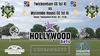 Twickenham CC 1st XI vs Wycombe House CC 1st XI [upl. by Fiden]