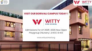 Witty Kids Borivali Enrol for a WorldClass Early Childhood Education Experience [upl. by Alidus]