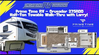 Chesapeake RV Solutions Prime Time Manufacturing Crusader 275RDD WalkThru with Larry [upl. by Mahalia]