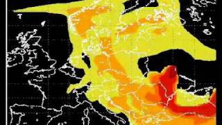 Radiation fallout plot over Europe during Chernobyl incident 1986 [upl. by Schreibe73]