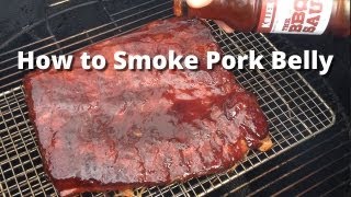 Smoked Pork Belly Recipe  How To Smoke Pork Belly Bacon Uncured [upl. by Aicerg]