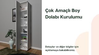 Çok Amaçlı Boy Dolabı Kurulumu [upl. by Berlauda]