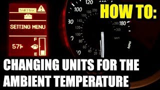 How To Change Outside Temperature Units on Mitsubushi display screens [upl. by Malloch]