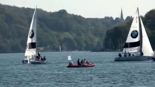 Yachtsport pur auf dem Baldeneysee in Essen 1692012 [upl. by Nylannej312]