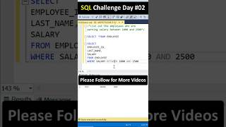 SQL Challenge Day  02  SQL Telugu Tutorial sql shorts [upl. by Eednac57]