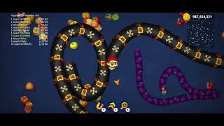 Worms Zone  part 11  Biggest Gameplay wormworld wormszone giantworm glowworm wormswmd shorts [upl. by Johanan]