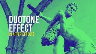 Duotone Effect In After Effects  Quick and Easy After Effects Tutorial [upl. by Atiner]