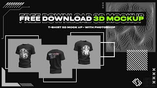 3D Mockup TShirt Free Download amp Tutoral Desain [upl. by Gnihc]