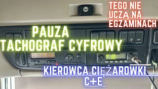 Jak sprawdzić w tachografie cyfrowym czas zrobionej pauzy 🛏️ [upl. by Cohl]