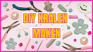 Zelf Kralen Maken van Klei  DIY [upl. by Berkow]