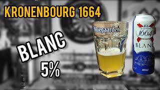 kronenbourg blanc 5  kronenbourg 1664  review No1364 [upl. by Sivia]