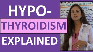 Hypothyroidism Nursing Lecture NCLEX Pathophysiology amp Medications [upl. by Tannie671]