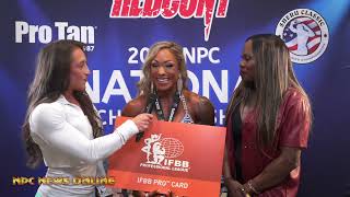 2023 NPC Nationals Womens Physique Overall Winner Michelle Johnson Interview [upl. by Zena]