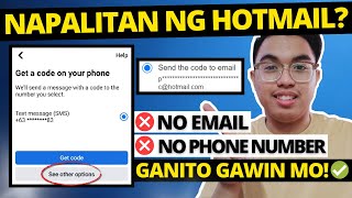 NAPALITAN NG HOTMAIL ANG EMAIL l HOW TO RECOVER LOCKED FACEBOOK WITHOUT EMAIL AND PHONE NUMBER [upl. by Huskamp]