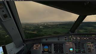 MSFS NEW Fenix a319 landing into Aberdeen [upl. by Leahcimal514]