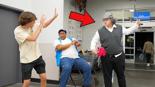 Crazy Grandpa Assaults Me in Walmart [upl. by Aneba]