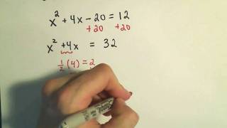 Completing the Square to Solve Quadratic Equations More Examples  1 [upl. by Acireit]