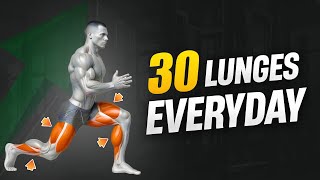 How 30 Lunges Every Day Will Completely Transform Your Body [upl. by Enimzaj]