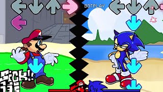 FNF  Mario Vs Sonic  Occasional Rivalry Anniversary Mix Charted [upl. by Znieh]