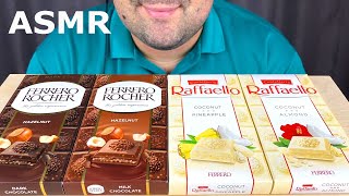 ASMR Ferrero Rocher Chocolate Bars amp Raffaello Chocolate Bars Eating Mukbang Eating Show [upl. by Ainerol247]