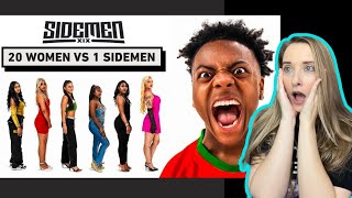 reacting to 20 WOMEN VS 1 SIDEMEN SPEED EDITION [upl. by Bartie240]