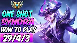 HOW TO PLAY SYNDRA  Best Build amp Runes  S Gameplay  League of Legends  Diamond Syndra Guide S14 [upl. by Enihsnus405]